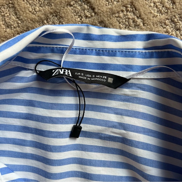 Blue striped button down - Picture 2 of 2